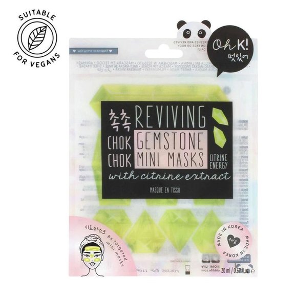 Oh K Chok Chok Reviving Citrine Gemstone Mini Mask - Picture 3 of 3